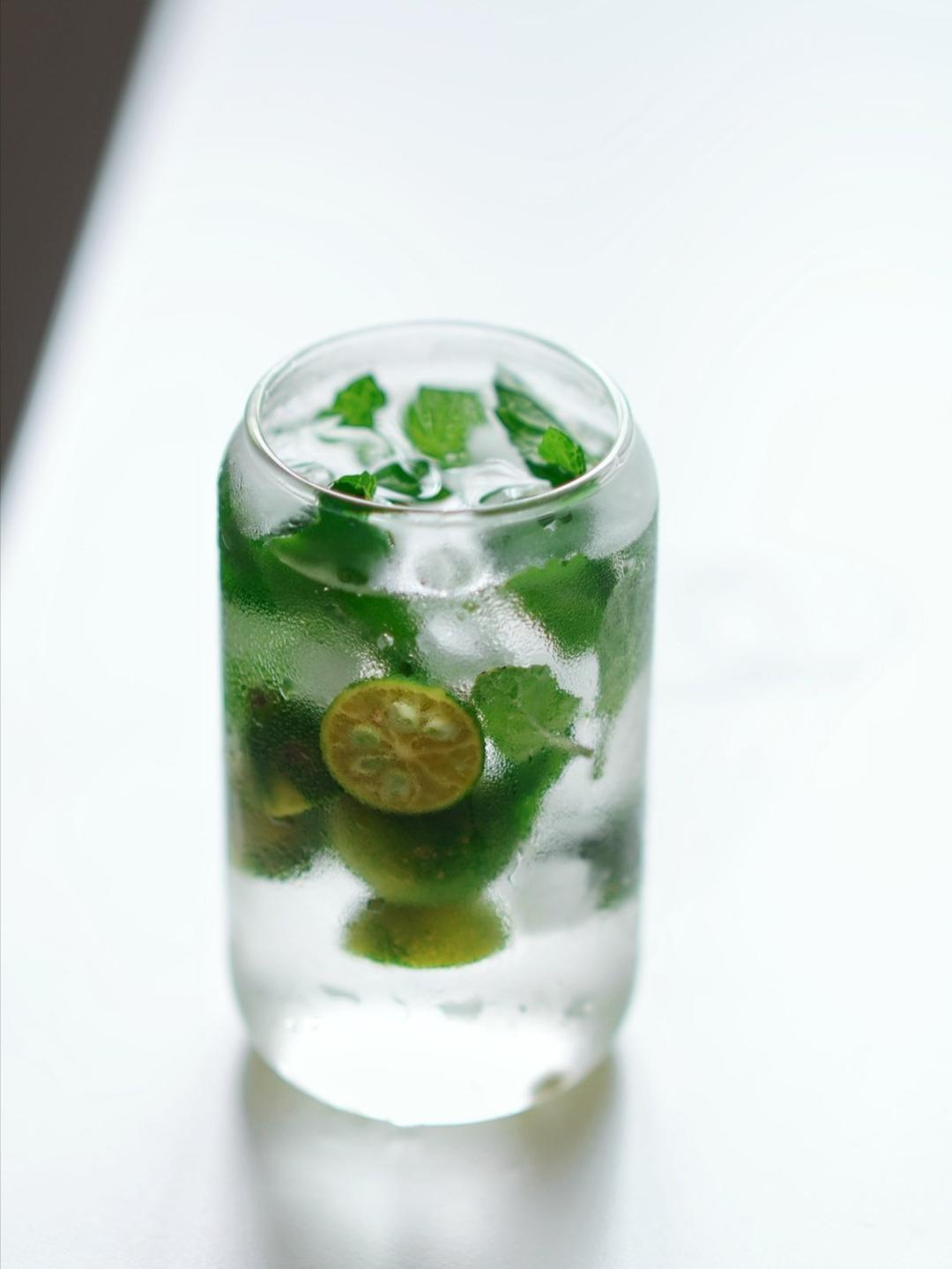 冲贝贝做的简易鸡尾酒莫吉托