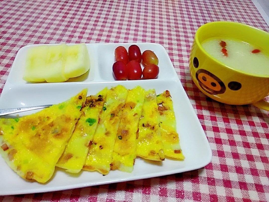 在家就能做的高颜值超好吃的(火腿鸡蛋饼）