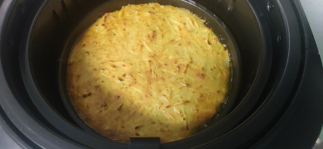 空气炸锅烤苹果鸡蛋饼