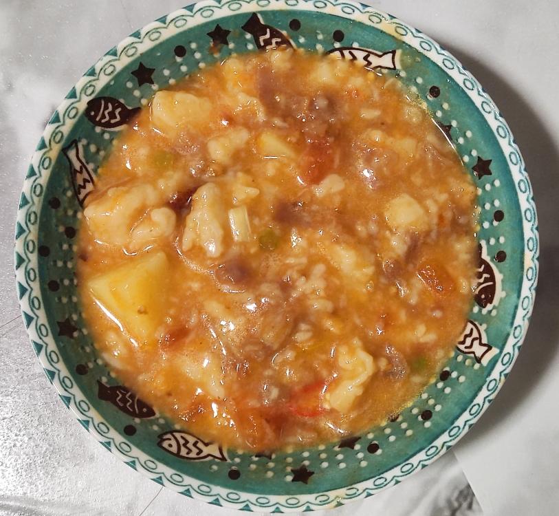 【饭】番茄土豆肥牛面糊的做法 步骤9