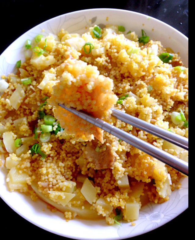 s℡beny做的小米蒸五花肉