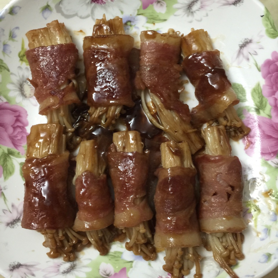 金针菇培根卷