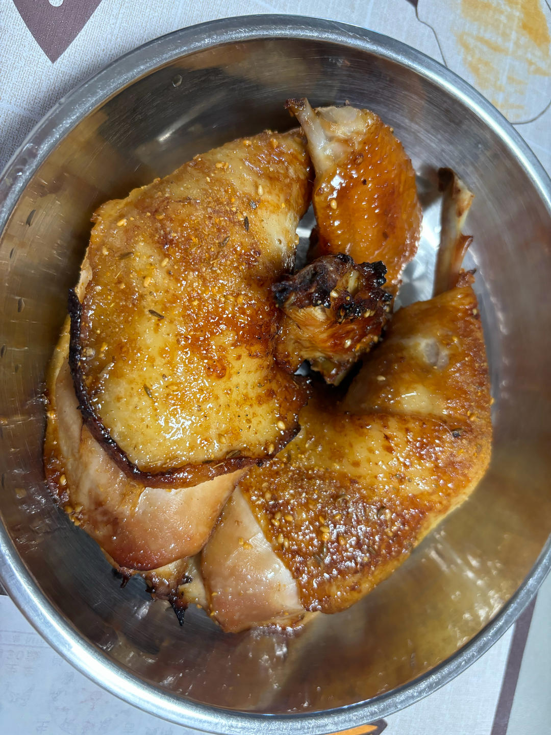 鲜嫩多汁～好吃到舔手指的蜜汁烤鸡腿