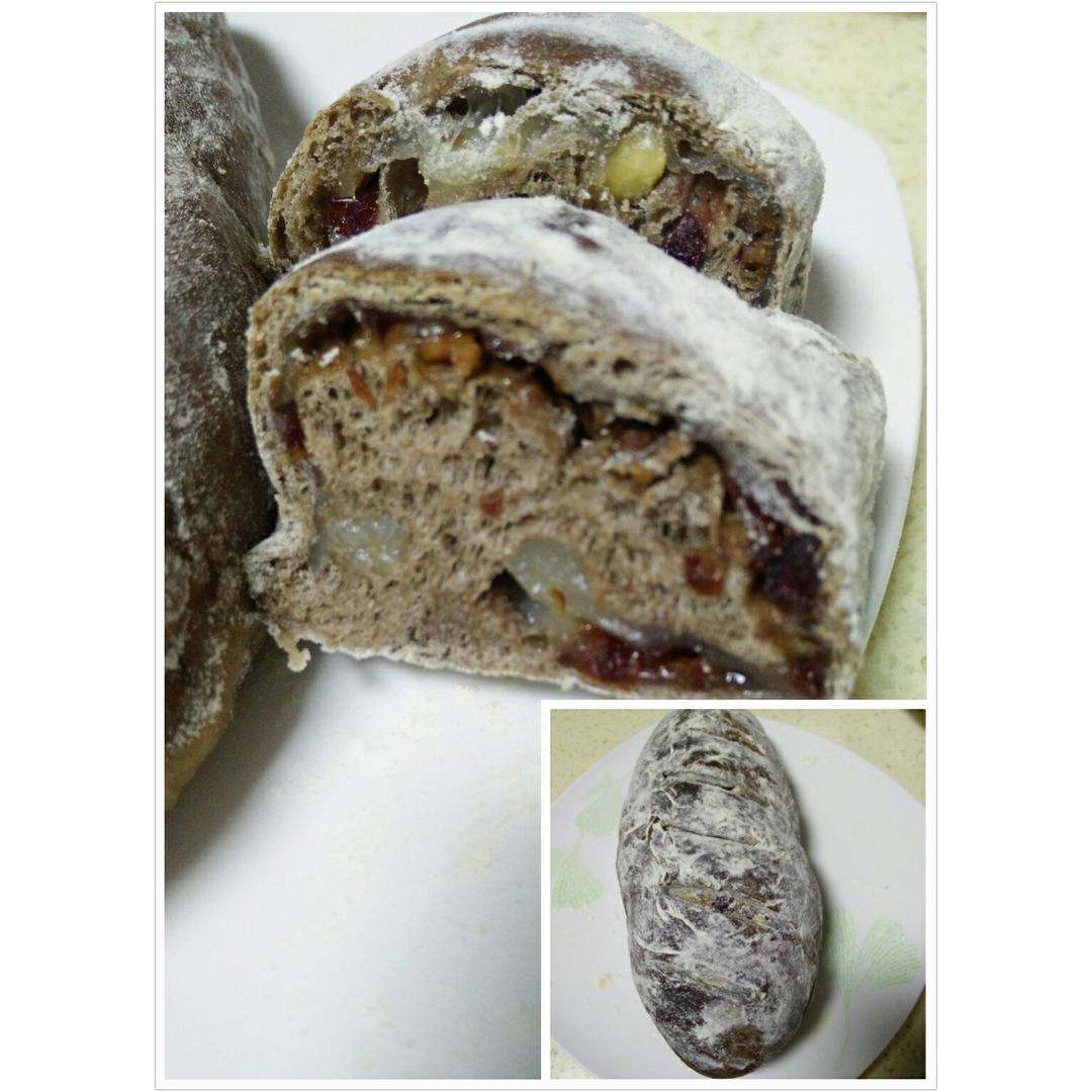 麻薯核桃夹心软欧包