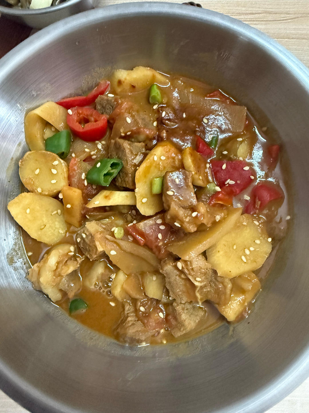 番茄土豆炖牛腩