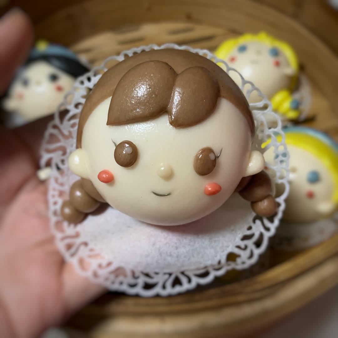 超简单tsum tsum 安娜卡通馒头的做法 步骤10