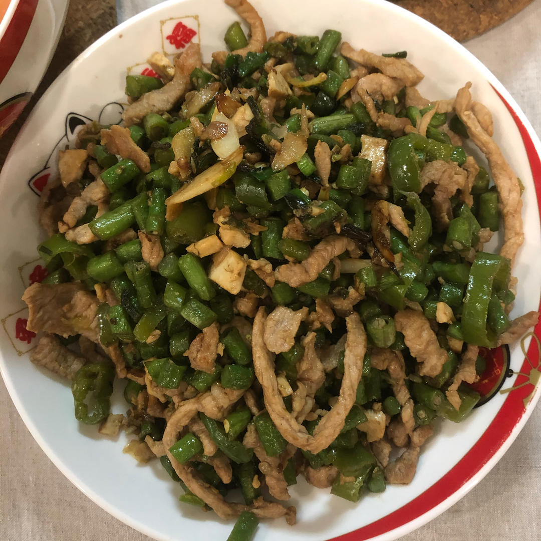 零厨艺的豆角炒肉