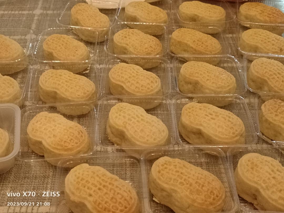 低糖椒盐花生酥皮月饼