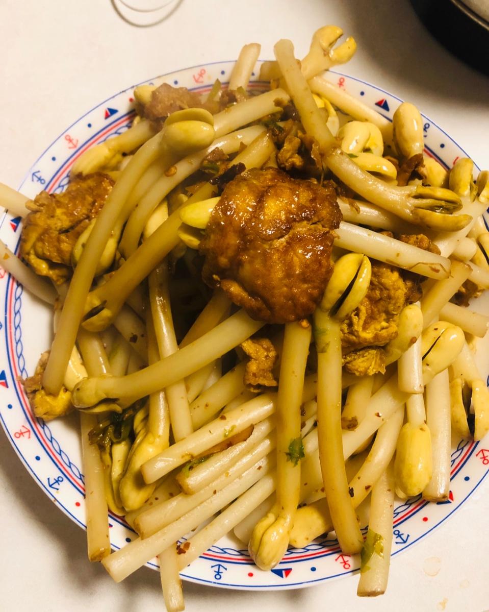 腊肉花生芽