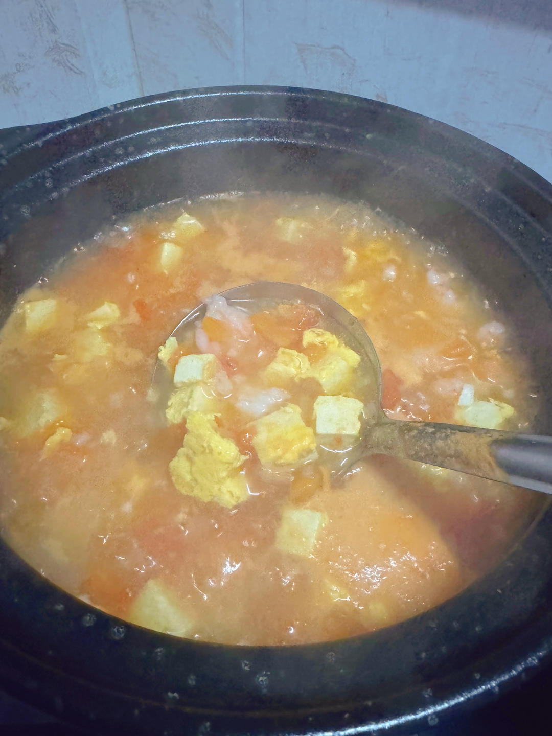 番茄豆腐虾滑羹