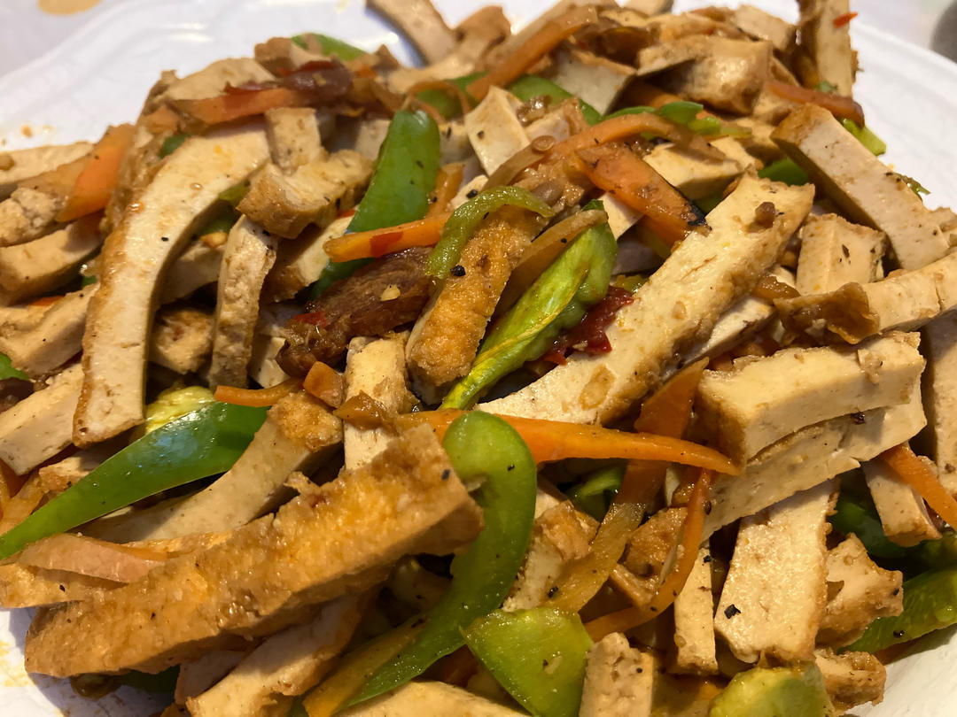 青椒豆腐干