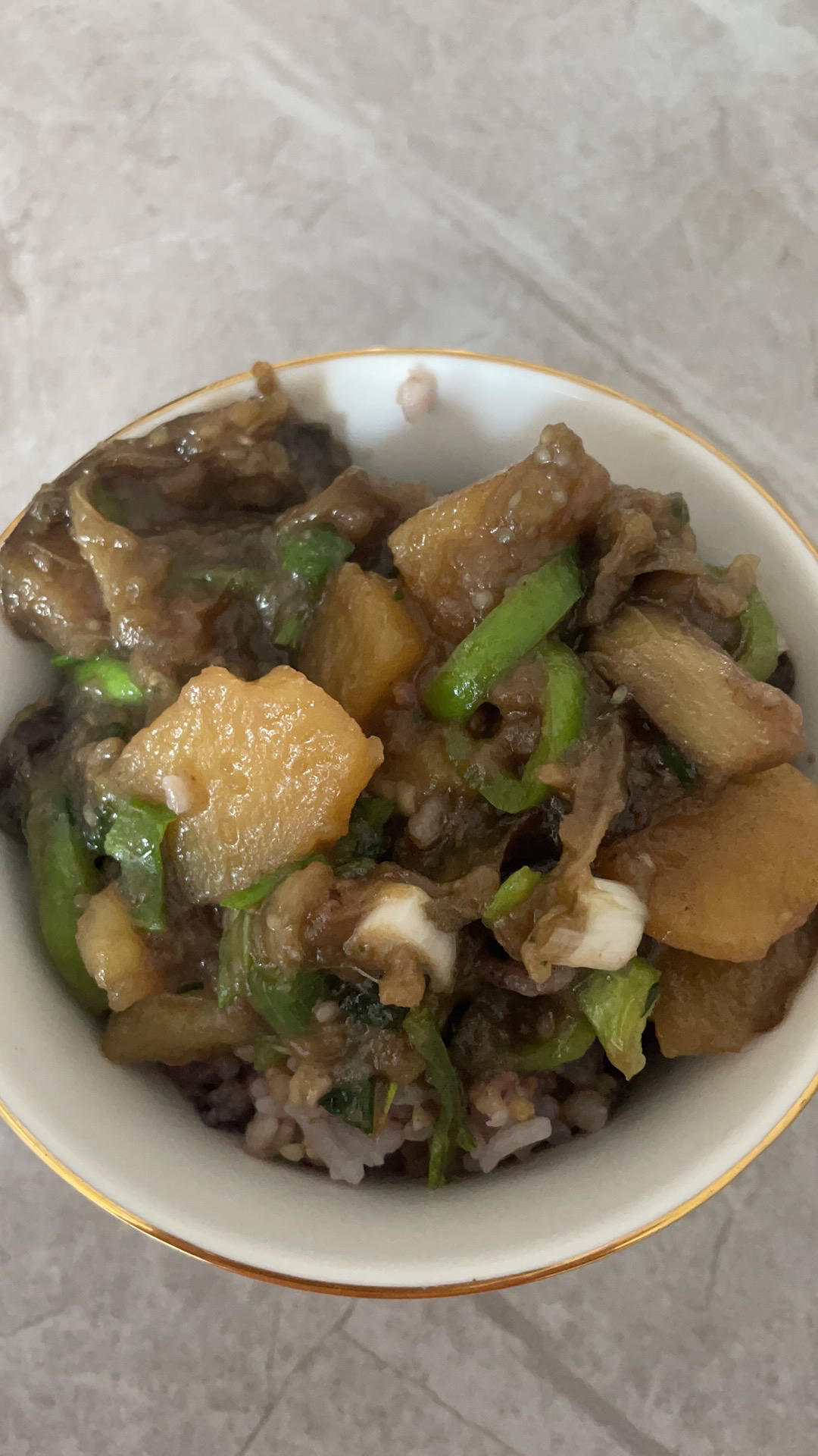 黯然销魂之 东北土豆炖茄子