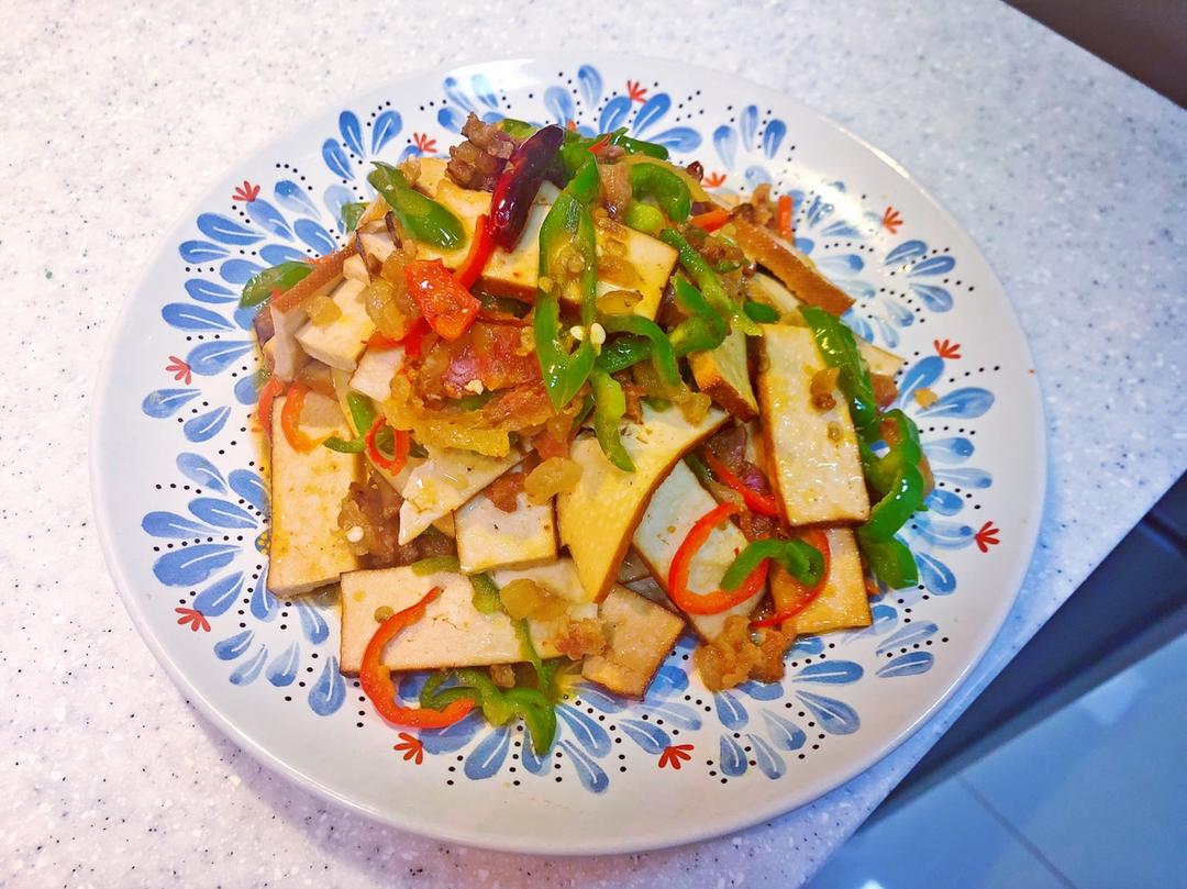 熏豆干炒辣肠
