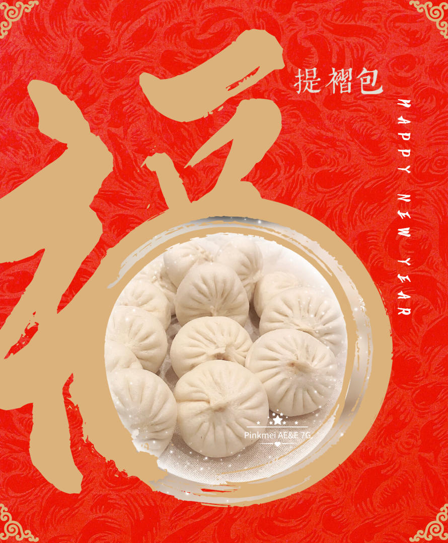 漂亮的提褶包子