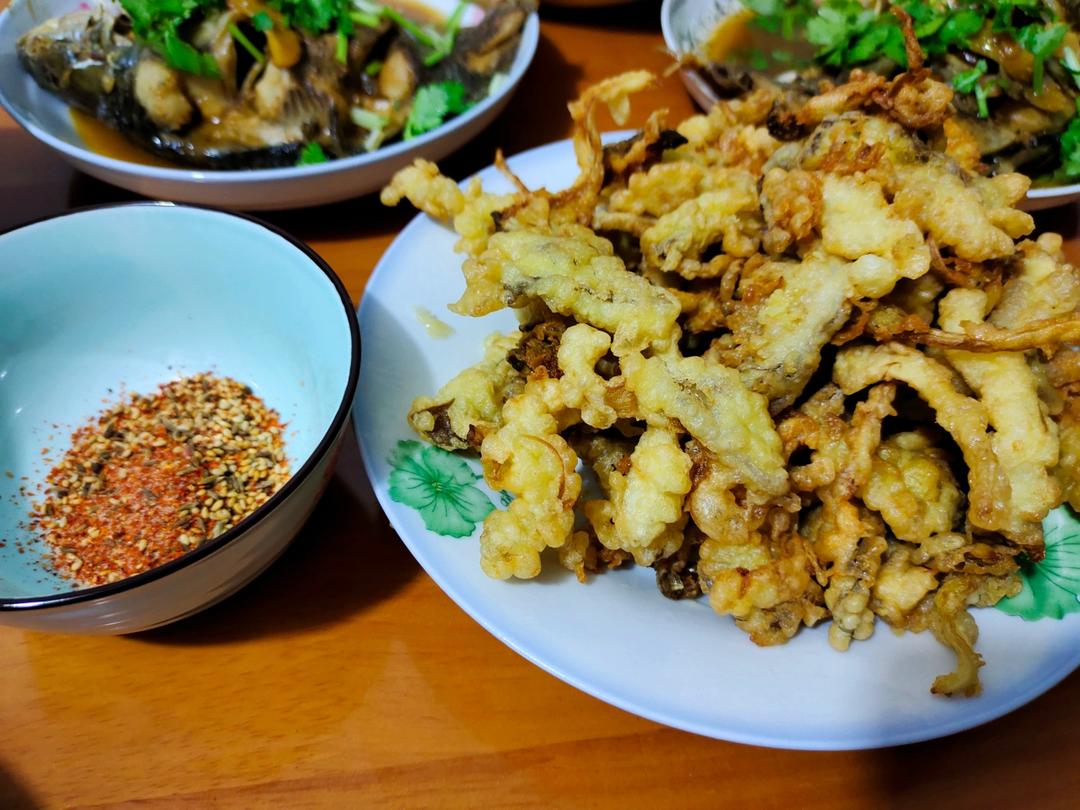 干炸蘑菇
