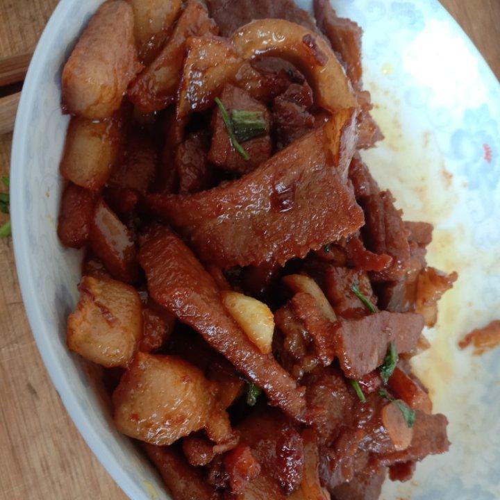 香葱炒猪肉