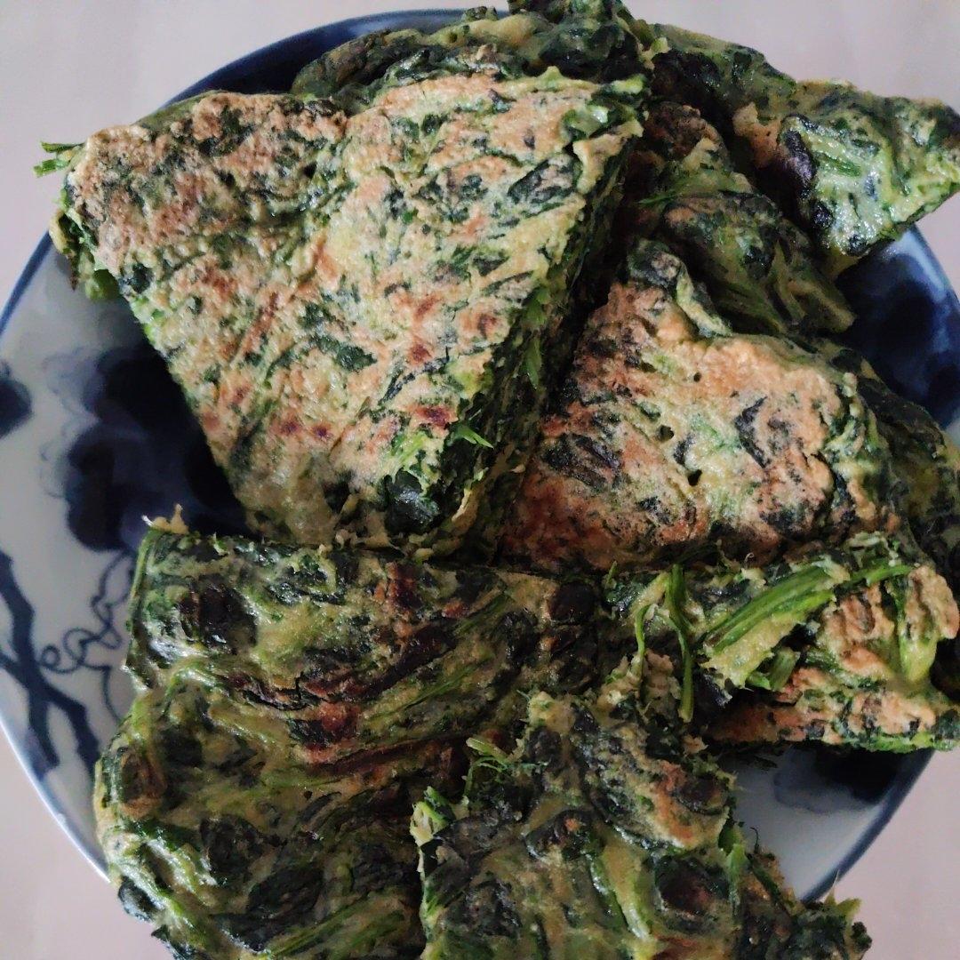 菠菜鸡蛋饼