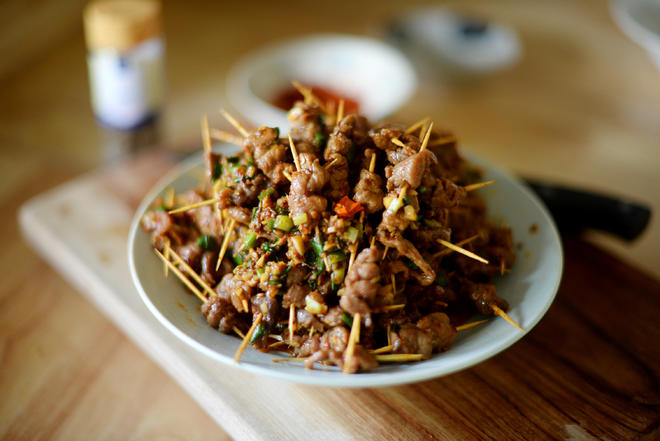 牙签牛肉（减脂餐）的做法