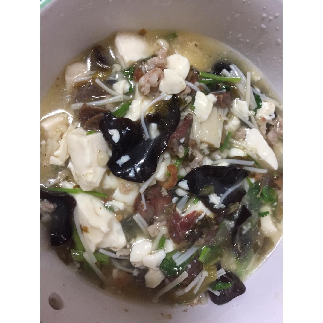 金针菇豆腐羹