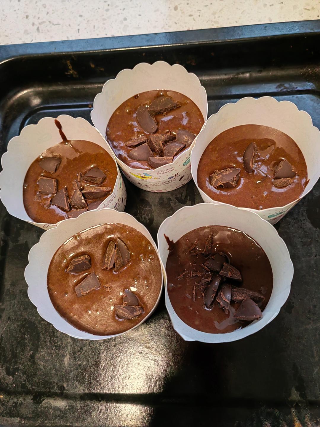 在家做巧克力蘑菇头麦芬蛋糕🍫