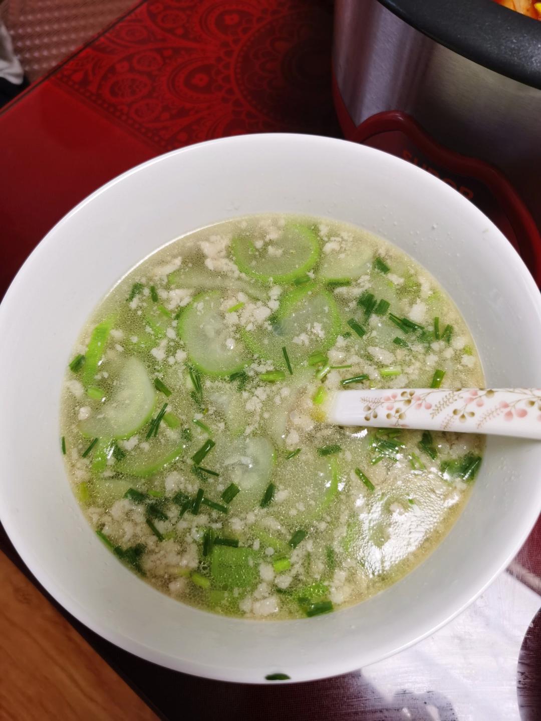肉末丝瓜汤