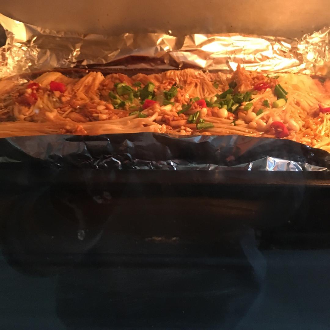 蒜蓉烤金针菇（烤箱版）