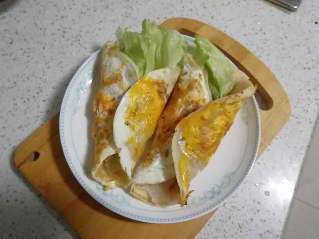 鸡蛋蔬菜卷饼