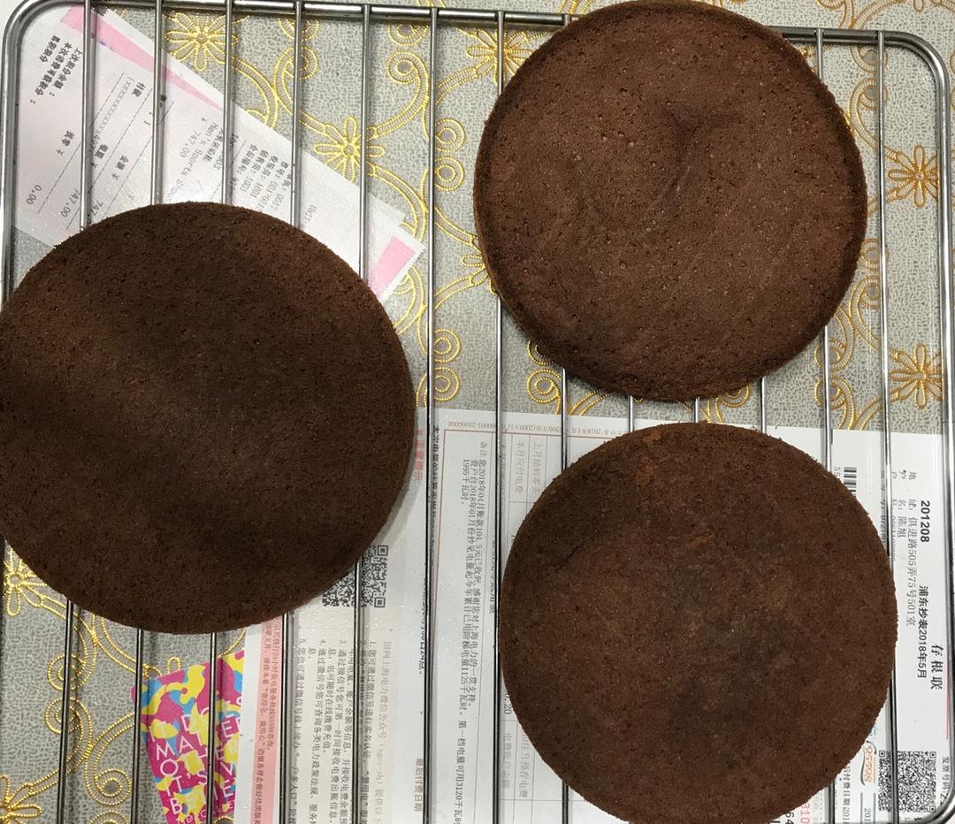 6寸原味戚风蛋糕