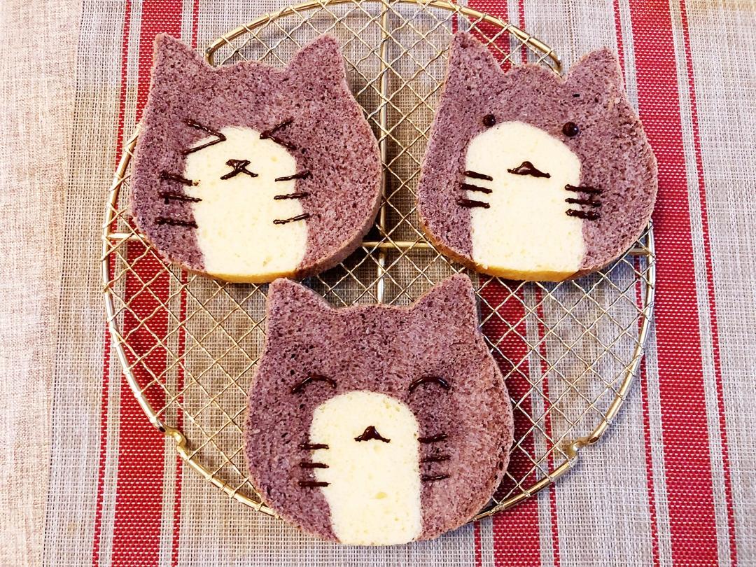 蓝猫＆龙猫吐司~猫头吐司