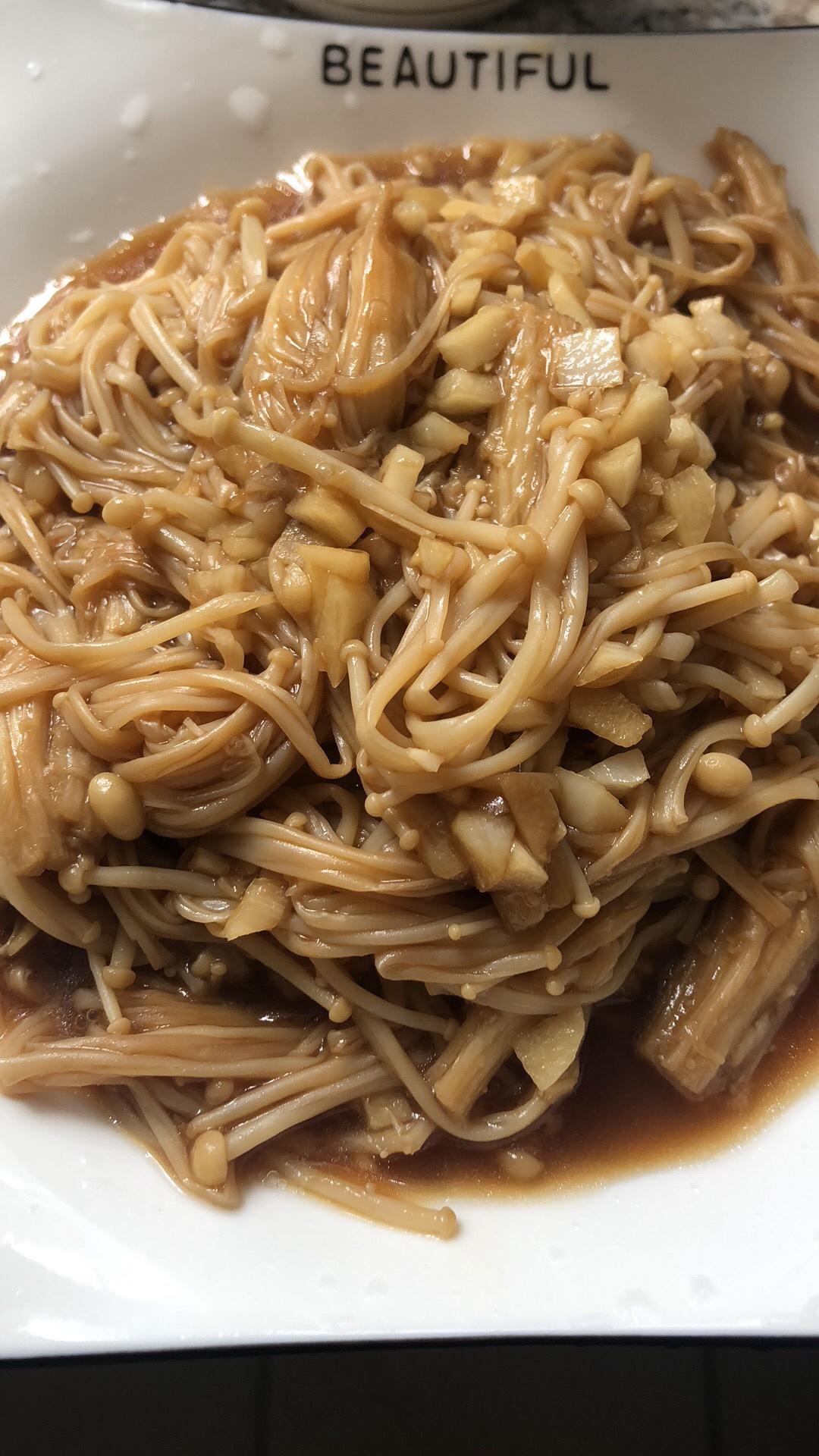 蒜蓉金针菇的做法