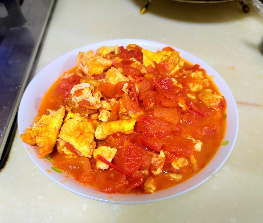 简易版西红柿炒鸡蛋的做法