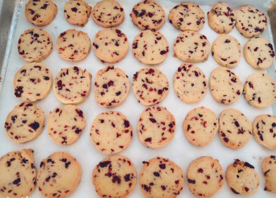 低糖少油版蔓越莓饼干