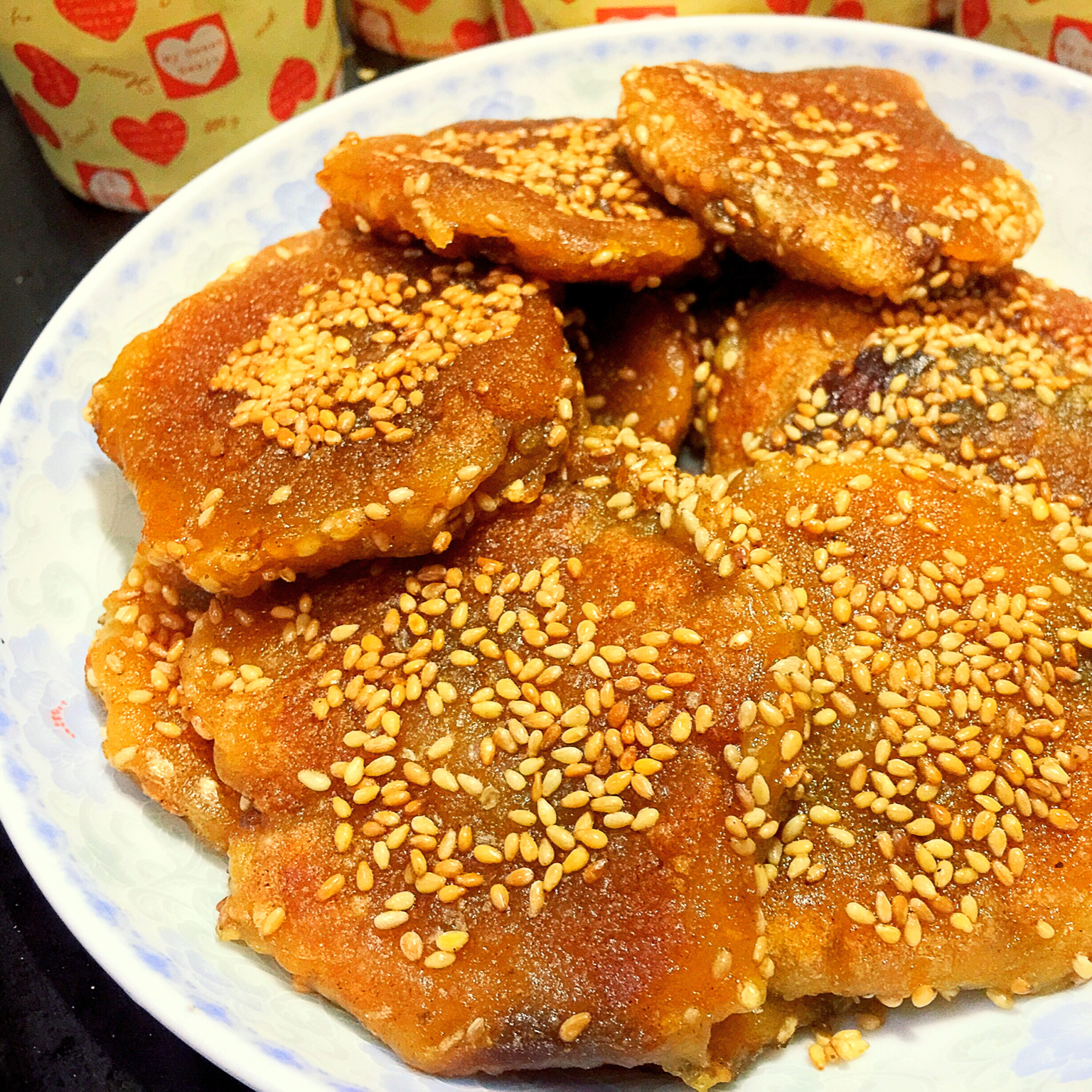 芝香柿子糯米饼——秋日时令小饼