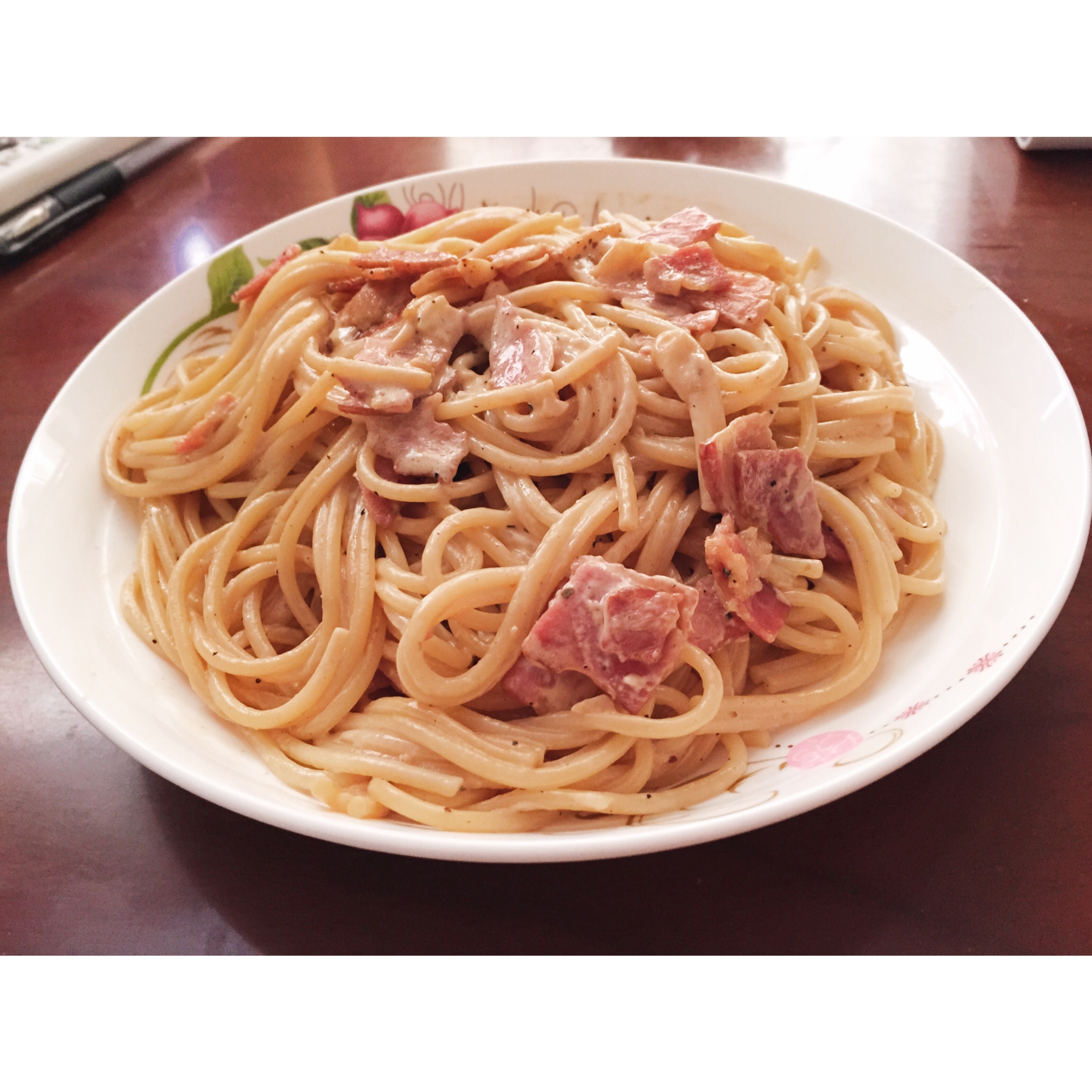 超简单的奶汁培根意面Carbonara