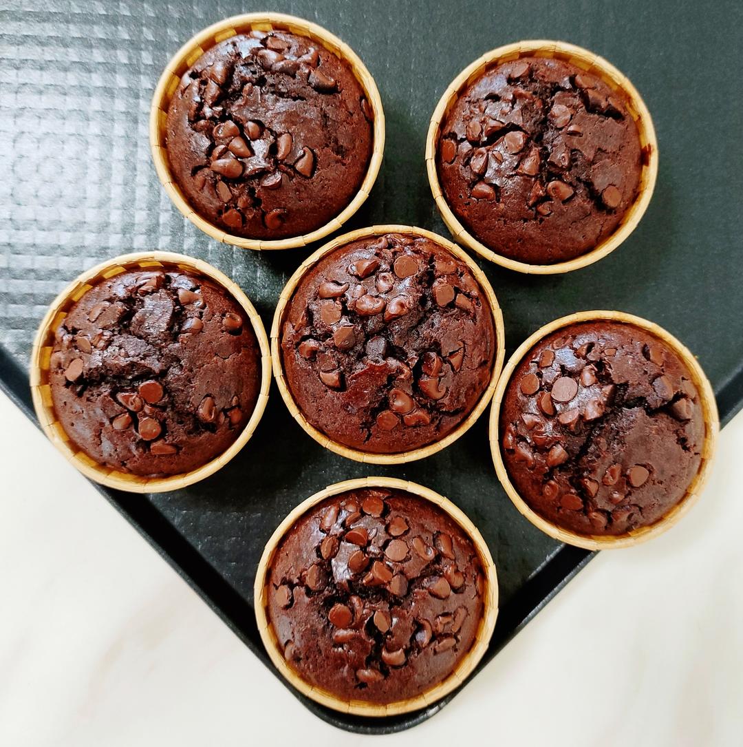 在家做巧克力蘑菇头麦芬蛋糕🍫