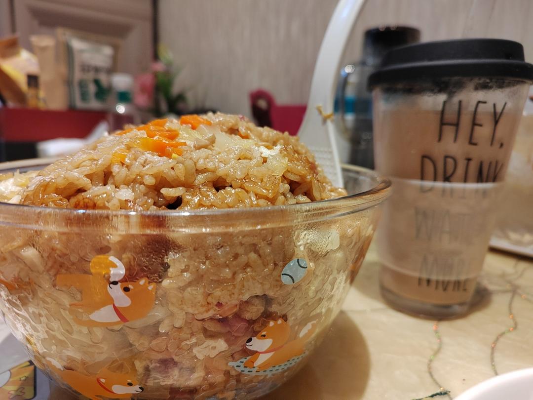 懒人电饭锅香肠焖饭/煲仔饭