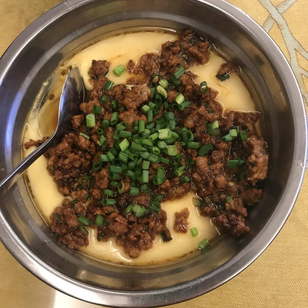 【肉沫蒸蛋】——完美滑嫩蒸蛋攻略