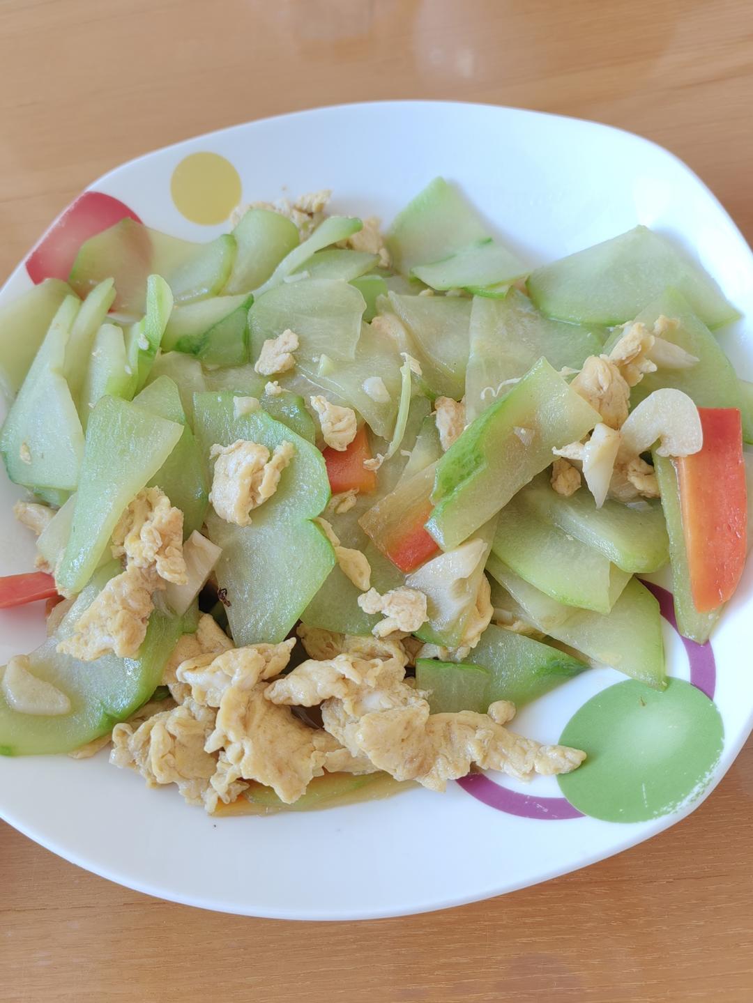 家常素菜佛手瓜炒鸡蛋🥚