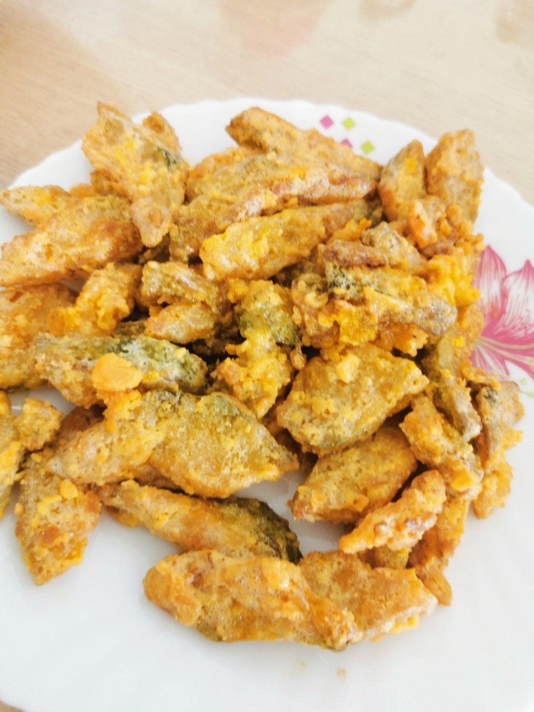 咸蛋黄焗南瓜，黄金好搭档！