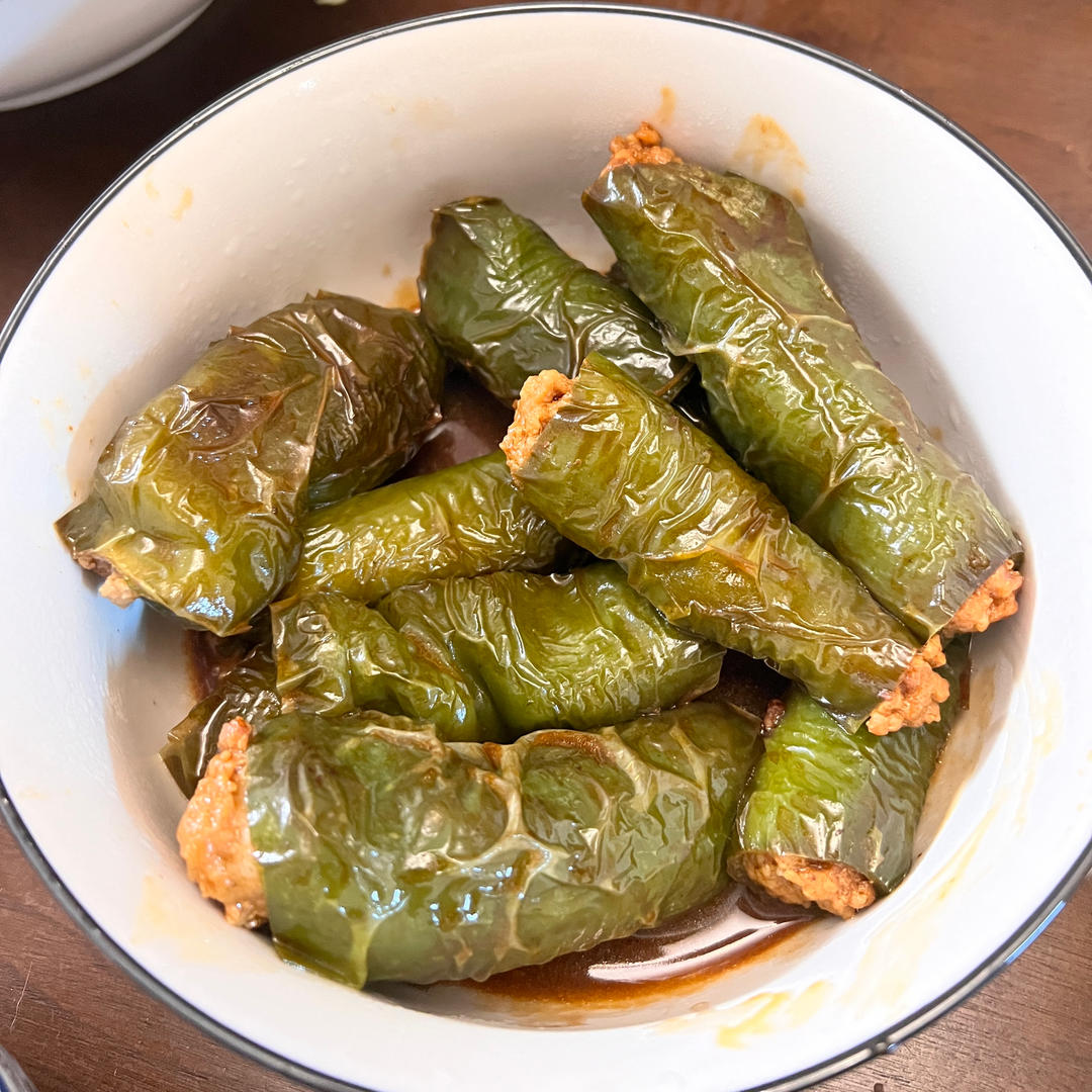 下饭菜肴--青椒酿肉