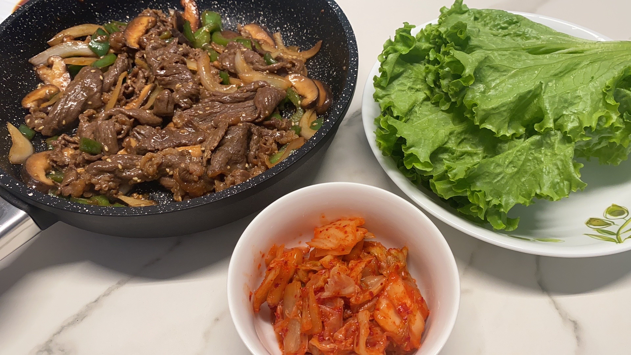 家常韩式炒牛肉