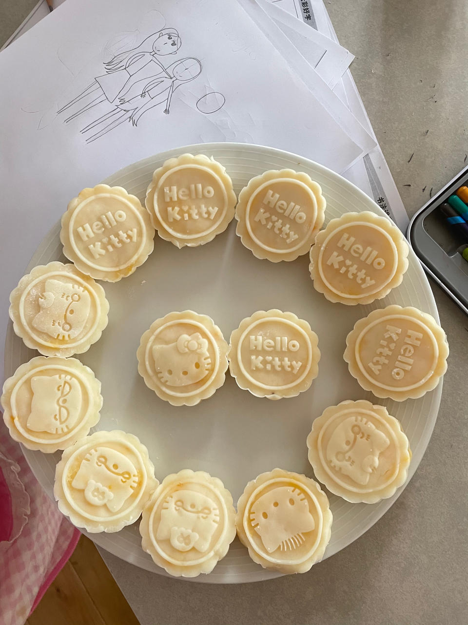 流心奶黄冰皮月饼