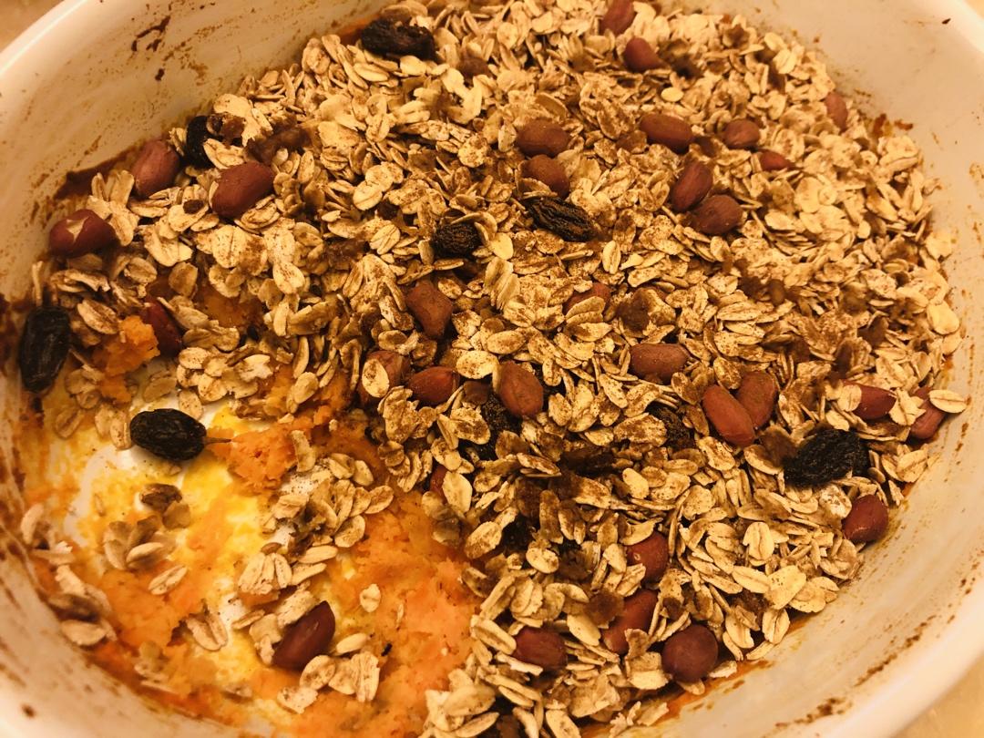 粉糯红薯泥配燕麦酥丨健康·三餐