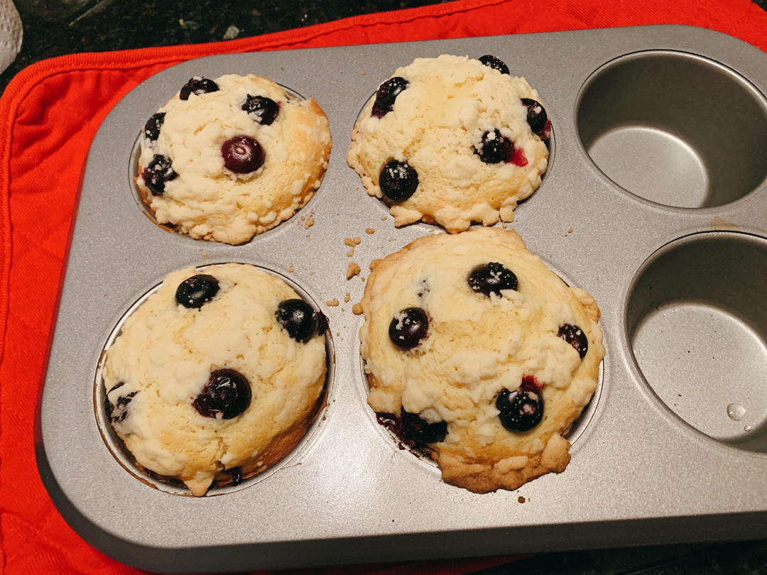 会爆浆的蓝莓玛芬蛋糕