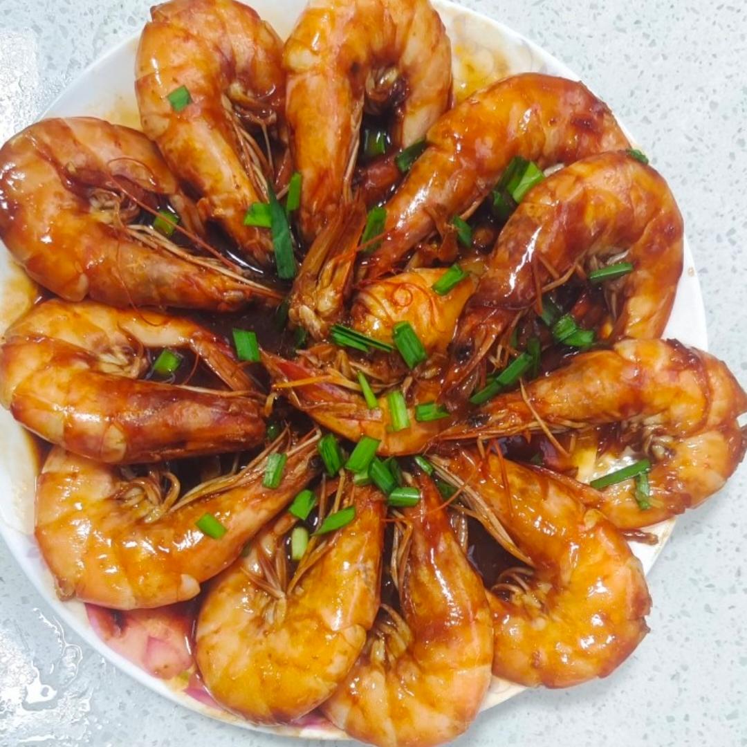 家庭版油焖大虾
