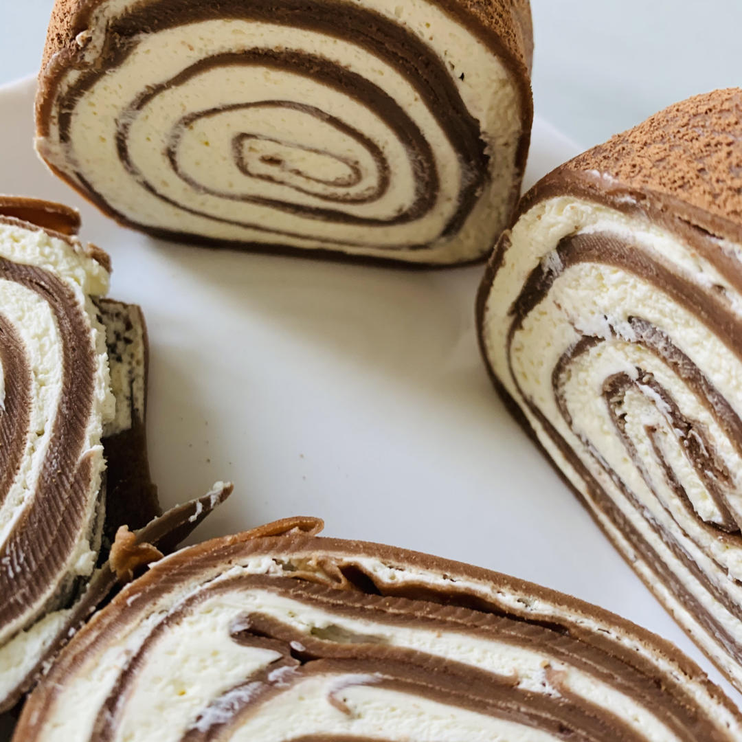 网红抹茶毛巾卷