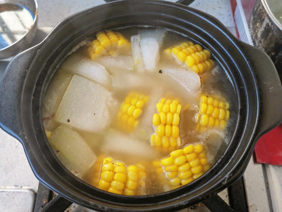 ✨美味减脂汤❗️鲜甜好喝的玉米冬瓜汤