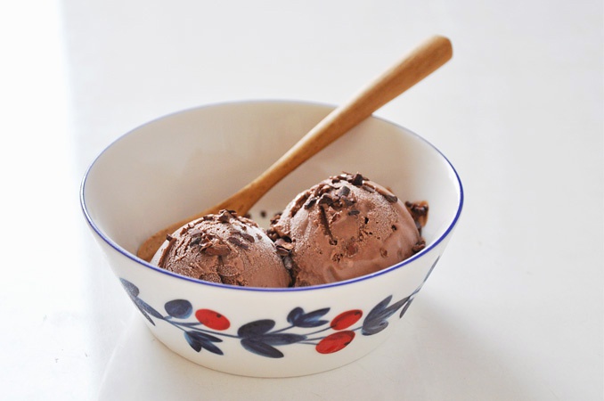黑巧克力冰淇淋