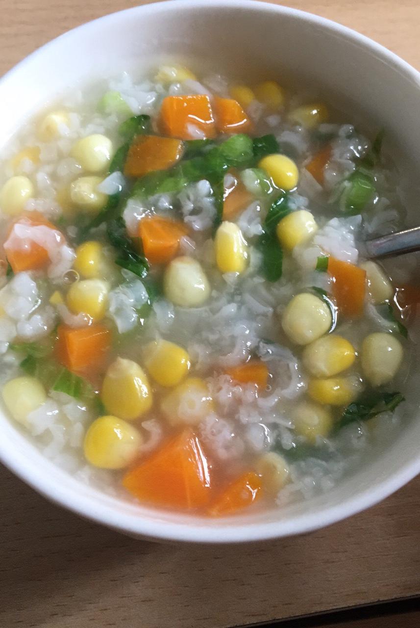 vivi小可爱做的五彩素营养粥