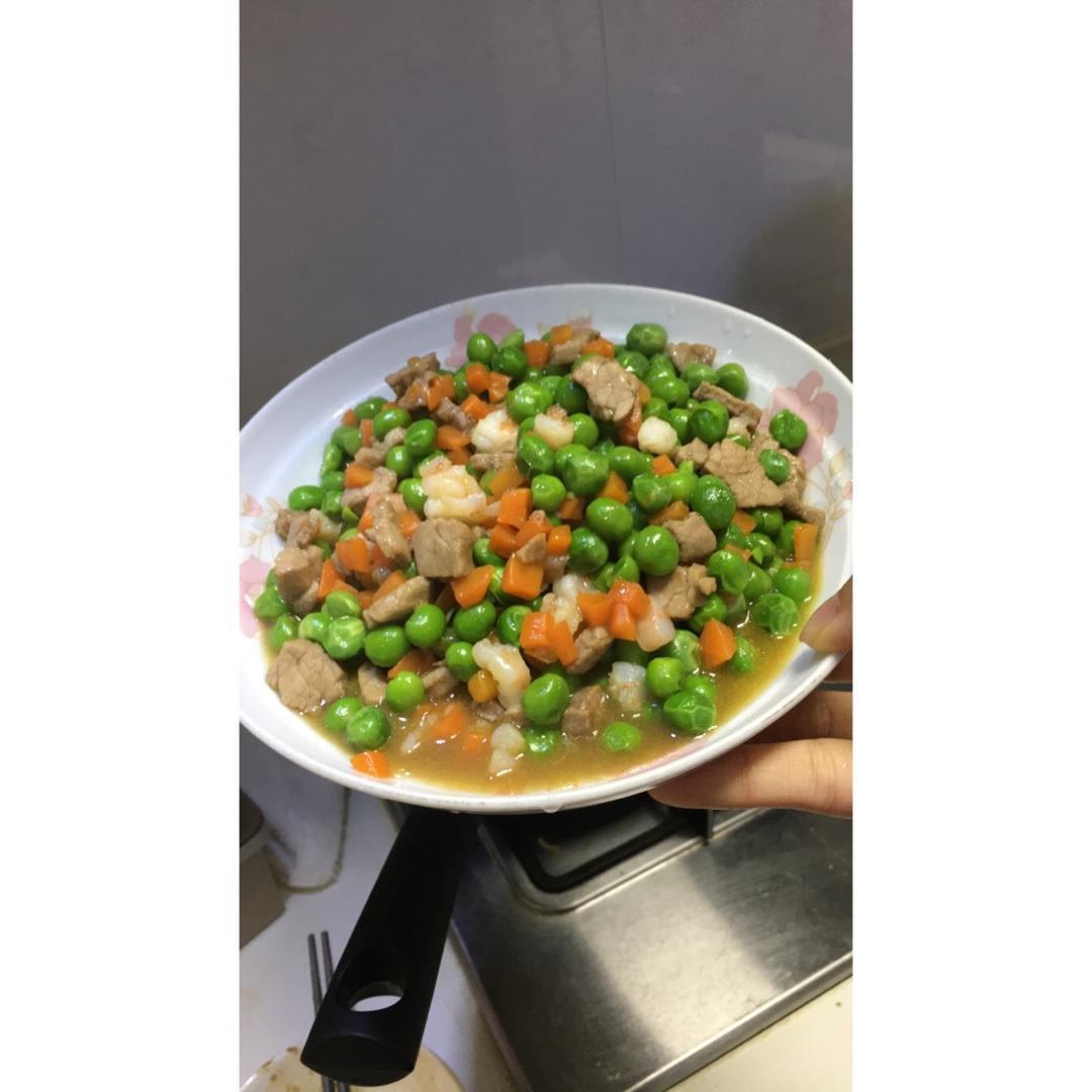 豌豆炒肉末